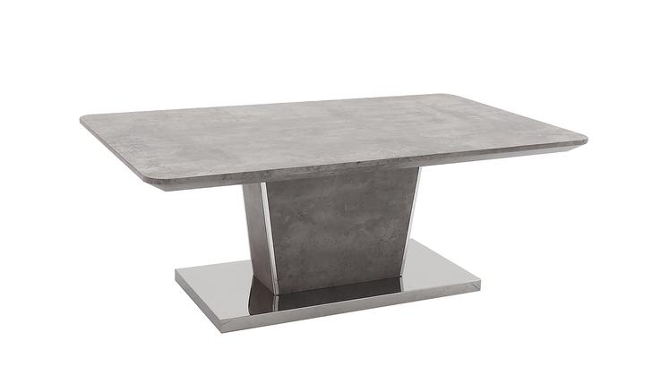 Beppe Coffee Table - Light Grey Concrete Effect